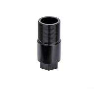 FACULX Bullone Sterzo Bici Pieghevole Alluminio 18mm Nero | Compatibile per brompton per dahon, lega alluminio CNC, finitura nera anodizzata, misura 17mm (Aluminum steerer M26*1.0)