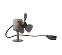 FACULX Caricatore USB alimentato a vento, mini generatore eolico portatile, 5 W, banca di potenza esterna con luce d'atmosfera per ciclismo, campeggio, viaggi