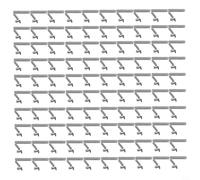 FACULX Clip di bloccaggio a molla, clip a spinta in acciaio al manganese, perline da 5,5 mm per palo della tenda, pagaia, tubo per attrezzature fitness, confezione da 100