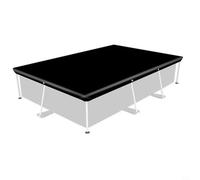 FACULX Copertura rettangolare per piscine fuori terra, copertura per piscine con telaio rettangolare, con protezione UV, riflettente al calore, scudo per piscina all'aperto (400 x 211 cm)