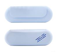 FACULX Custodia portatile da viaggio in silicone per cosmetici, con chiusura magnetica, per rossetto, pennelli, fondotinta, uso quotidiano, Blu