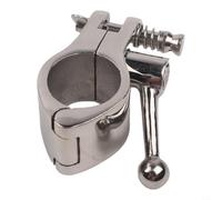 FACULX Fascetta stringitubo in acciaio inox, con cerniera per uso marittimo, lucidato a specchio per resistenza alla ruggine, montaggio sicuro per accessori parasole Bimini Top Yacht Boat (22 mm)
