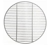 FACULX Griglia rotonda per barbecue, in acciaio inox, antiaderente, riutilizzabile, utensile da cucina multifunzione per pressare carne, brasare, cuocere a vapore (30 cm)