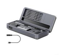 FACULX HS-02 Smart Saldatore Mobile Workbench Storage Box Set, CNC Metal Shell 0.96 Pollice Schermo a Colori DC9-24V per Riparazione Elettronica (HS-02A alto)