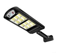 FACULX Luce stradale alimentata solare nera con sensore di movimento e | Lampada impermeabile all'aperto del sensore di moto dell'iluminazione pubblica alimentata solare con il telecomando 3 modi