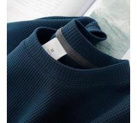 FACULX Maglia a nido d'ape per maglietta donna uomo manica corta | Estate per top Solid Round Neck Pullover Basic Tee per uso quotidiano Holiday Party Streetwear Moda Unisex Plus Size