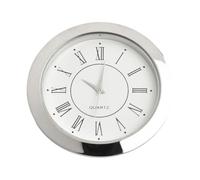FACULX Mini orologio rotondo con movimento al quarzo, lunetta dorata da 55 mm, numeri romani, kit fai da te per la realizzazione di orologi con lente in vetro posteriore in acciaio inox, decorazione