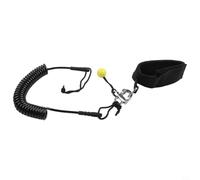 FACULX per la tavola da surf Guinzaglio della caviglia 5mm Elastico Paddle | Corda per gambe da 300 cm elasticizzata per tpu a spirale surf cinturino alla caviglia regolabile confortevole guinzaglio per