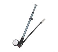 FACULX Pompa per bici ad alta pressione, pompa a mano in alluminio CNC, 300 PSI con manometro, per ammortizzatori forcella anteriore mountain bike (turchese)