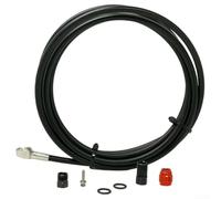 FACULX Set di tubi flessibili idraulici per freni professionali per bicicletta, 2 m, compatibile con componenti SRAM, incluso kit di installazione per banjo con ago per olio, nero