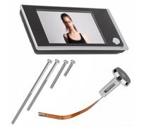 FACULX Telecamera Spioncino, Visualizzatore Digitale per Porta con Telecamera, con Schermo LCD da 3,5 Pollici, Telecamera di Sicurezza Wireless HD 720P per la Sicurezza Domestica