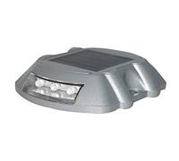 FADDR Lampada Solare per Terrazza LED Road Studs Light, Lampada di Sicurezza Stradale Lampeggiante, Luce Lampeggiante Quadrata per Segnalazione di Recinzione Esterna, Bianco, Taglia Libera