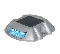 FADDR Luci Solari per Deck, Luci LED Road Studs, Lampada di Sicurezza Stradale Lampeggiante di Avvertimento, Marcatura Quadrata per Recinzione Esterna (Blu)