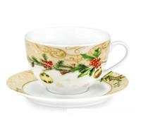 Fade Agrifoglio Set 2 Tazze Colazione Natalizie 400 Ml Multicolor