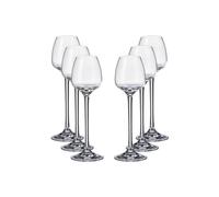 Fade Anser set 6 calice licquore cl 7 in fine cristallo crystalite bohemia
