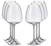 Fade Anser set 6 calice vino bianco cl 44 in fine cristallo crystalite bohemia