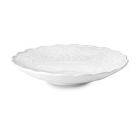 Fade Arianna, set 6 piatti fondi 22,5 cm, in porcellana bianca, con decori a ril