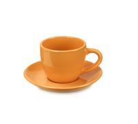 Fade carioca arancione, set 6 tazze caffè in fine porcellana, qualità extra