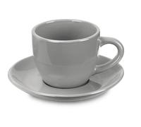 Fade carioca grigio, set 6 tazze caffè in fine porcellana, qualità extra