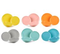 Fade carioca Rainbow, servizio piatti 18 pezzi in fine porcellana, qualità extra