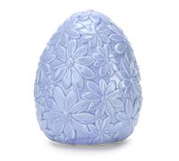 Fade Floral Egg Uovo Decorativo 13,5 x 16,5 Cm Blu