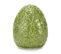 Fade Floral Egg Uovo Decorativo 13,5 x 16,5 Cm Verde