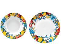 Fade Isabella, servizio tavola 12 pezzi tavola in fine porcellana