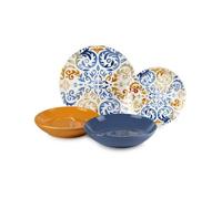 Fade Asia, servizio 18 piatti tavola, in fine porcellana decorata