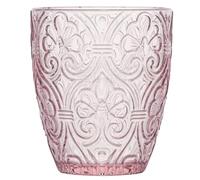 Fade Maison Set 6 Bicchieri Acqua Colore Rosa in Vetro 300 ml Modello Corinto