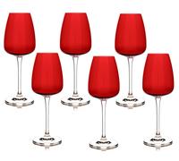 Fade passion set 6 calici vino bianco cl 44 in fine cristallo crystalite bohemia