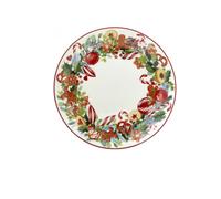 Fade Penny, piatto rotondo da 30 cm, decori natalizi, in fine porcellana
