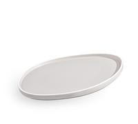 Fade piatto piano in porcellana cm 31x29 gourmet convivio grey
