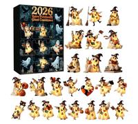 Fade-Resistant Halloween Calendar - 2D Acrylic 24 Days 2026 Cute Ghost