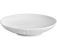 Fade Wall, set 6 piatto fondo 25 cm con decoro a rilievo, in fine porcellana bia