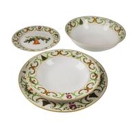 Fade Xmass Christmas White natale, servizio tavola 19 pezzi in fine porcellana