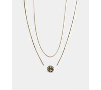 Faded Future - Set di 2 collane a catena e con pendente dorate-Oro No Size