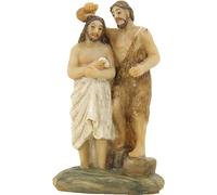 FADEDA Figure della passione: Battesimo di Gesù/Altezza: 6cm/dipinta a mano/personaggi fedeli ai dettagli, decorazione da tavolo di Natale accessori presepe
