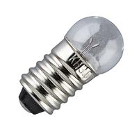 FADEDA Lampadina a vite trasparente 4,5 V, 100 mA. Diametro del vetro 11 mm, lunghezza x altezza in mm: 23 x 11 x 11. Per presepi, miniature, hobby e modellismo, accessori per la casa delle bambole e