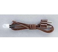 FADEDA LED tremolante con cavo + spina, luce rossa, lunghezza 600 x 5 x 5 mm, per presepi, miniature, hobby e modellismo, accessori per la casa delle bambole e modellismo.