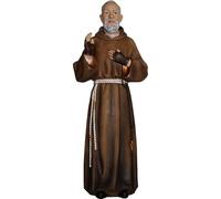 FADEDA Padre Pio/Altezza:13 cm/Dipinto a mano/Personaggi fedeli ai dettagli, decorazione da tavolo di Natale accessori presepe