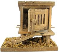 FADEDA Pollaio grande/altezza: 10 cm/dipinta a mano/personaggi fedeli ai dettagli, decorazione da tavolo di Natale accessori presepe