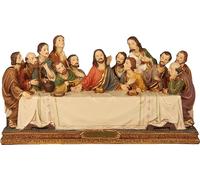 FADEDA Ultima cena/altezza: 10 cm/dipinta a mano/personaggi del presepe fedeli ai dettagli, decorazione della tavola di Natale accessori presepe