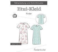 Fadenkäfer Astuccio Vestito Cartamodello per Bambini, Cotone, Bianco
