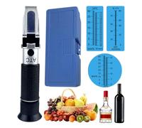 Faderr 4 in 1, refrattometro antigelo, glicole etilenico, glicole propilenico, tester liquido di raffreddamento, tester antigelo, tester antigelo per acqua disco, punto di congelamento dell'acqua di