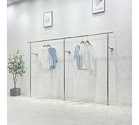 Fadiadem Espositore per Negozio di Abbigliamento Appendiabiti, Scaffali per Abiti Commerciali Appendiabiti in Argento per Vendita al Dettaglio, Appendiabiti Creativo Appendiabiti per Asciugamani
