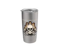Fading But Alive Candela Teschio Gotico Floreale Estetica Scuro Bicchiere termico in acciaio inox doppia parete
