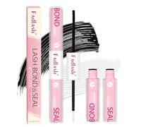 FADLASH Bond & Seal Colla per Ciglia in Cluster - Tenuta Prolungata, Resistente all'Umidità, Senza Lattice, Formula Delicata per Occhi Sensibili - 0,6+0,6 ml - Tubo Trasparente + Tappo Rosa