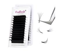 FADLASH Ciglia Extension Easy Fan Volume Ciglia Finte 0.05mm D Curl 15-20mm Lunghezza Mista Estensione Ciglia Professionale Seta Naturale Facili del Fan 2D~20D