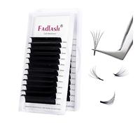 FADLASH Ciglia Extension Easy Fan Volume Ciglia Finte 0.07mm CC Curl 11-19mm Lunghezza Mista Estensione Ciglia Professionale Seta Naturale Facili del Fan 2D~20D