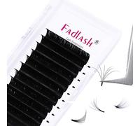FADLASH Ciglia Extension Easy Fan Volume Ciglia Finte 0.07mm D Curl 12mm Taglia Unica Estensione Ciglia Professionale Seta Naturale Facili del Fan 2D~20D